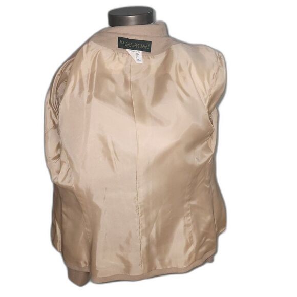 Vintage Harve Benard Beige Wool Blend Button Up Blazer Size 6 - Picture 5 of 9
